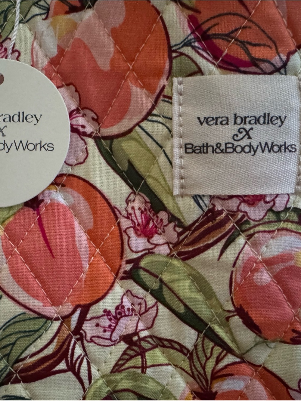 Bath & Body WorksxVera Bradley. Peach Blossom & Nectar Set - Pink, Green, Orange - Picture 2 of 3